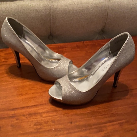 Silver open toe heel - Picture 12 of 13